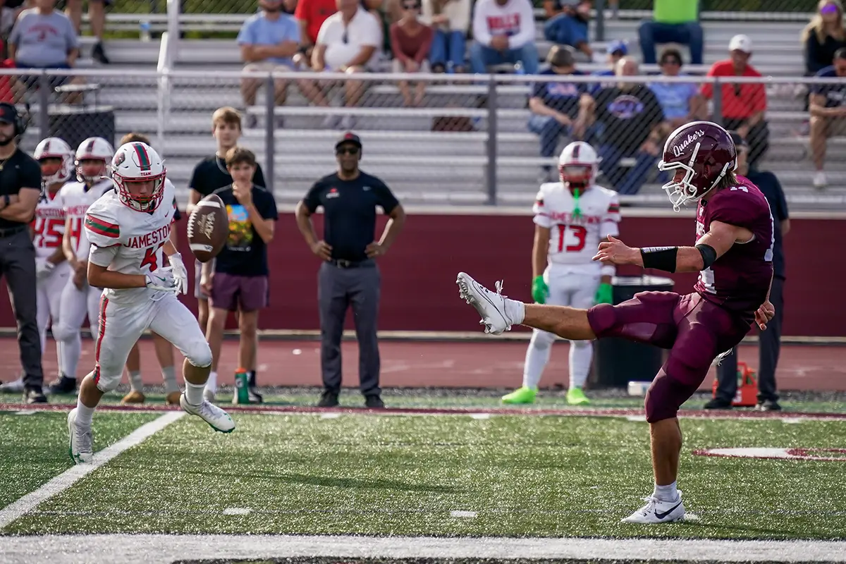 OP punting the ball